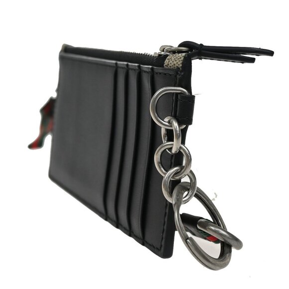 GUCCI Bee Print GG Coin Wallet Key Case Strap Supreme Leather Brown 38YH676 - Picture 3 of 13